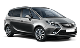 (Group D) Opel Zafira or similar. 7 seats, 5 doors, manual.